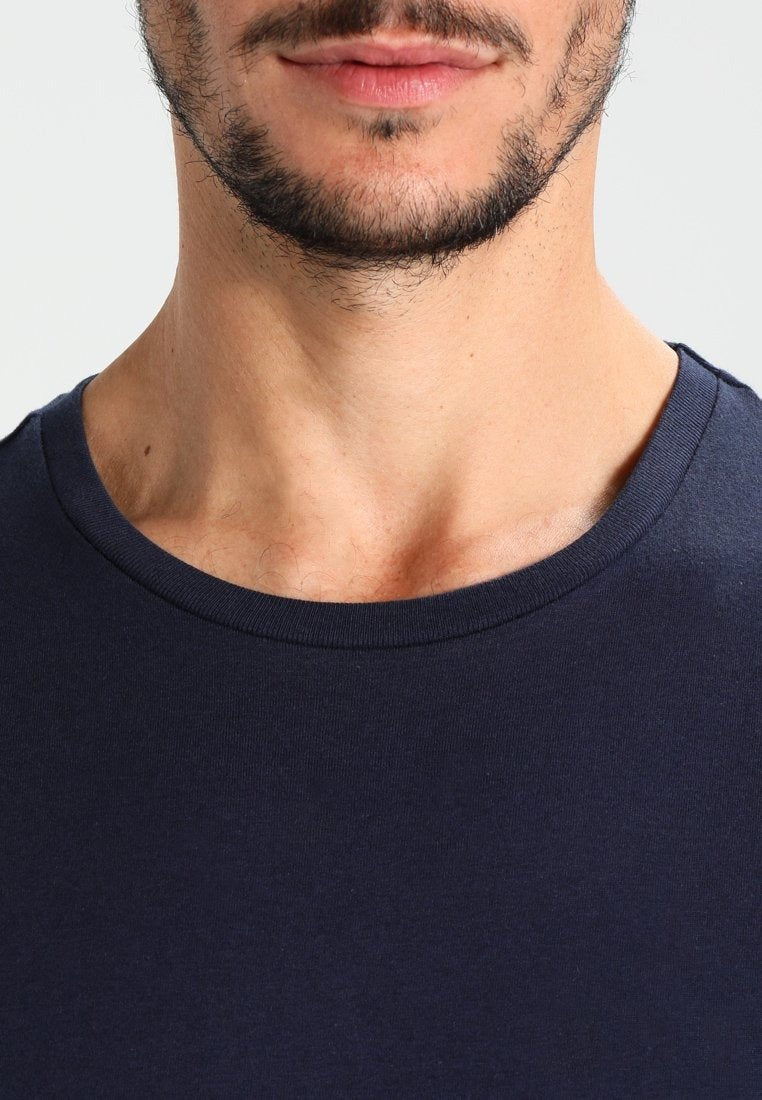 PIER ONE Men's Navy Blue Classic Crew Neck T-Shirt - Smgarment's