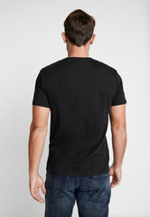 PIER ONE MEN'S Slim Fit Jet Black V - Neck Tee - Smgarment's