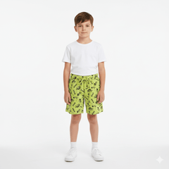 Prenatal Boys Green All Over Dino Shorts - Smgarment's
