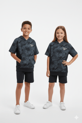 PRINTED HALF SLEEVE KIDS HOODIE - Smgarment's