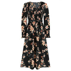 PRINTED WOMENS LONG DRESS - Smgarment's