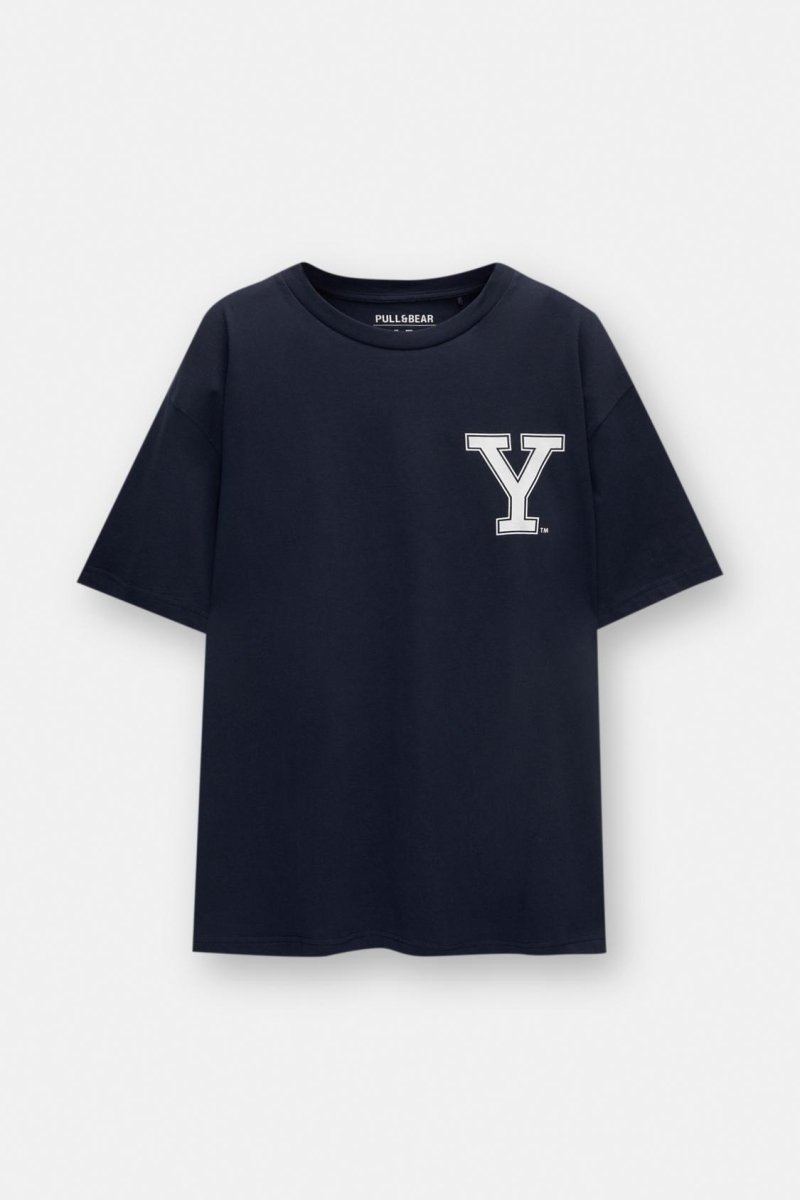 Pull & Bear Blue Yale T-shirt - Smgarment's