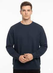 PULL&BEAR MENS TEXTURED Round Neck Sweatshirt - Smgarment's