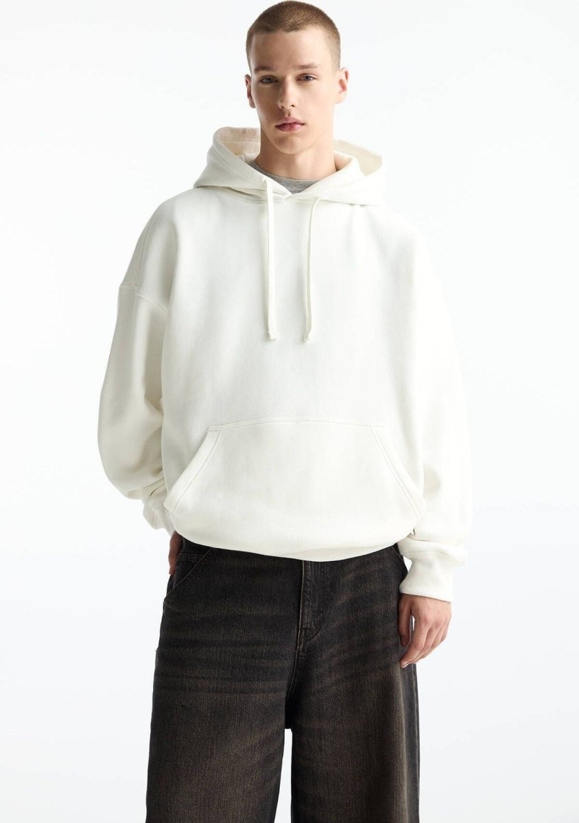 PULL&BEAR MENS WHITE PLAIN HOODIE - Smgarment's