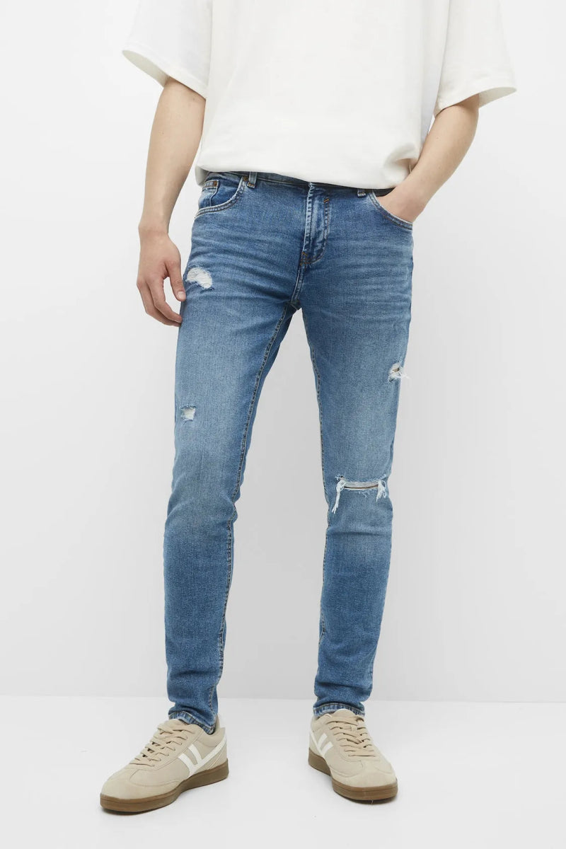 PULL&BEAR Ripped Skinny Jeans - Smgarment's
