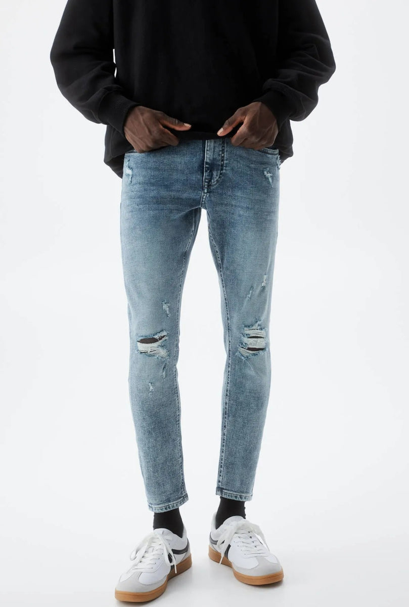 PULL&BEAR Ripped Super Skinny Jeans - Smgarment's
