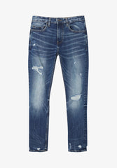 PULL&BEAR Slim Jeans - Dark Blue - Smgarment's