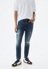 PULL&BEAR Slim Jeans - Dark Blue - Smgarment's