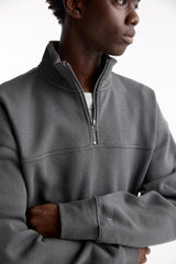 PULL&BEAR SWEATSHIRT WITH ZIP - UP COLLAR - SMgarment's