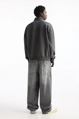 PULL&BEAR SWEATSHIRT WITH ZIP - UP COLLAR - SMgarment's