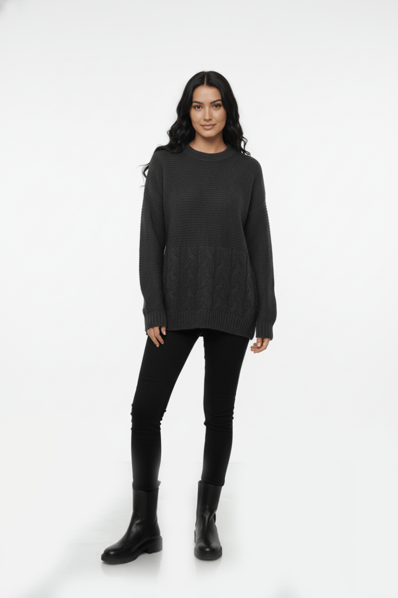 QR OAKRIDGE WOMENS CHUNKY FASHION SWEATER - Smgarment's