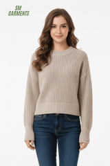 QR OAKRIDGE WOMENS CHUNKY SWEATER - Smgarment's