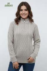 RED WOMENS FASHION SWEATER - Smgarment's