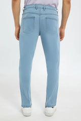 REDTAG Men Blue 5 Pockets Slim Fit Jeans - SMgarment's
