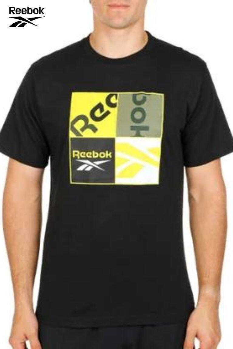 REEBOK MEN'S BLACK COLOR T - SHIRT - SMgarment's