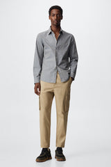 MNG Mens Slim fit shirt with gingham pattern