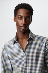 MNG Mens Slim fit shirt with gingham pattern