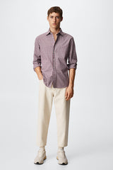 MNG Mens Slim fit shirt with gingham pattern