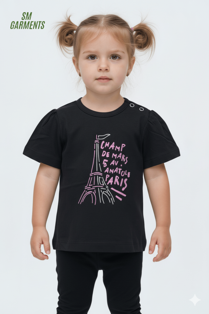 RESERVED Black Graphic Printed Tee - Smgarment's