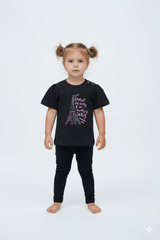 RESERVED Black Graphic Printed Tee - Smgarment's