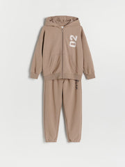 RESERVED Hoodie and trousers set made of cotton jersey. - Smgarment's