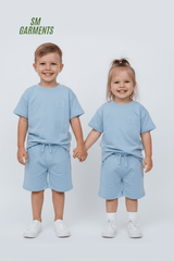 RESERVED Kids Elephant Emblem Tee & Shorts Loungewear Set - Smgarment's