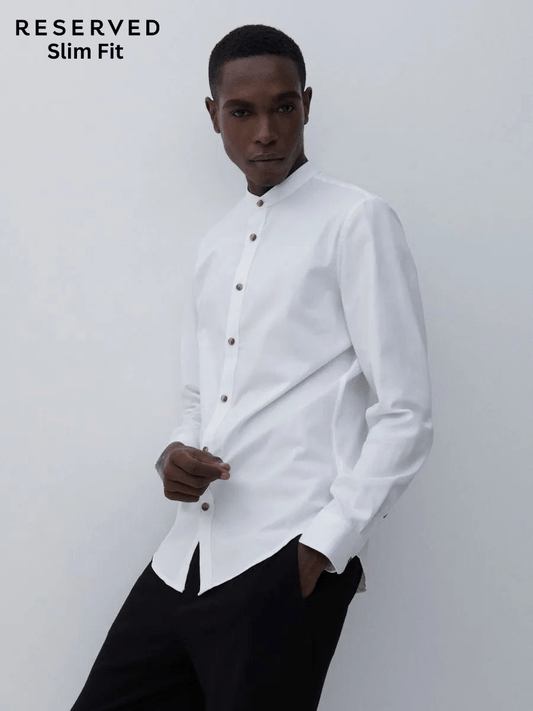 Reserved Slim Fit Cotton Shirt - Smgarment's