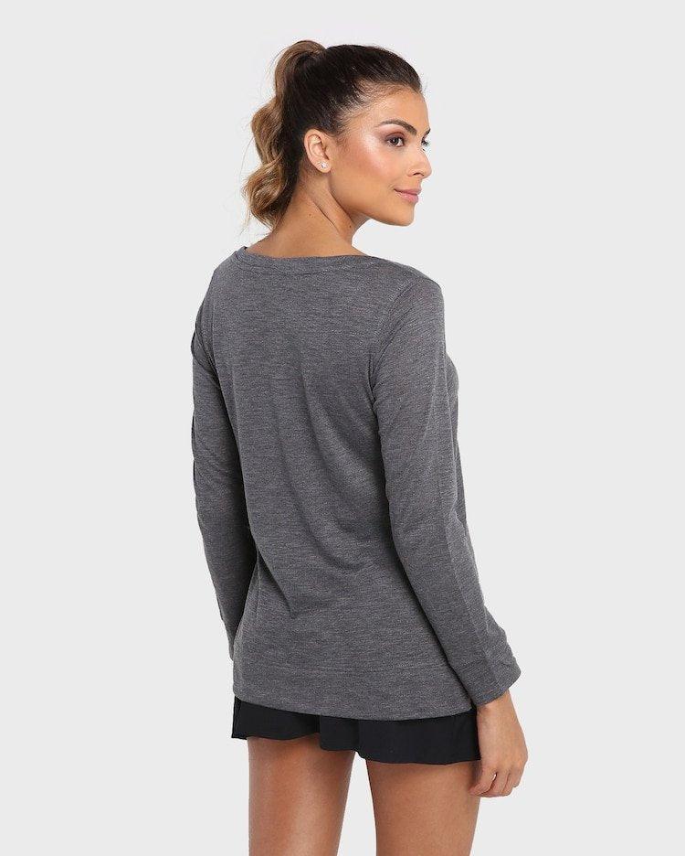 Riachuelo Sport Knit Blouse - Grey Blend - SMgarment's