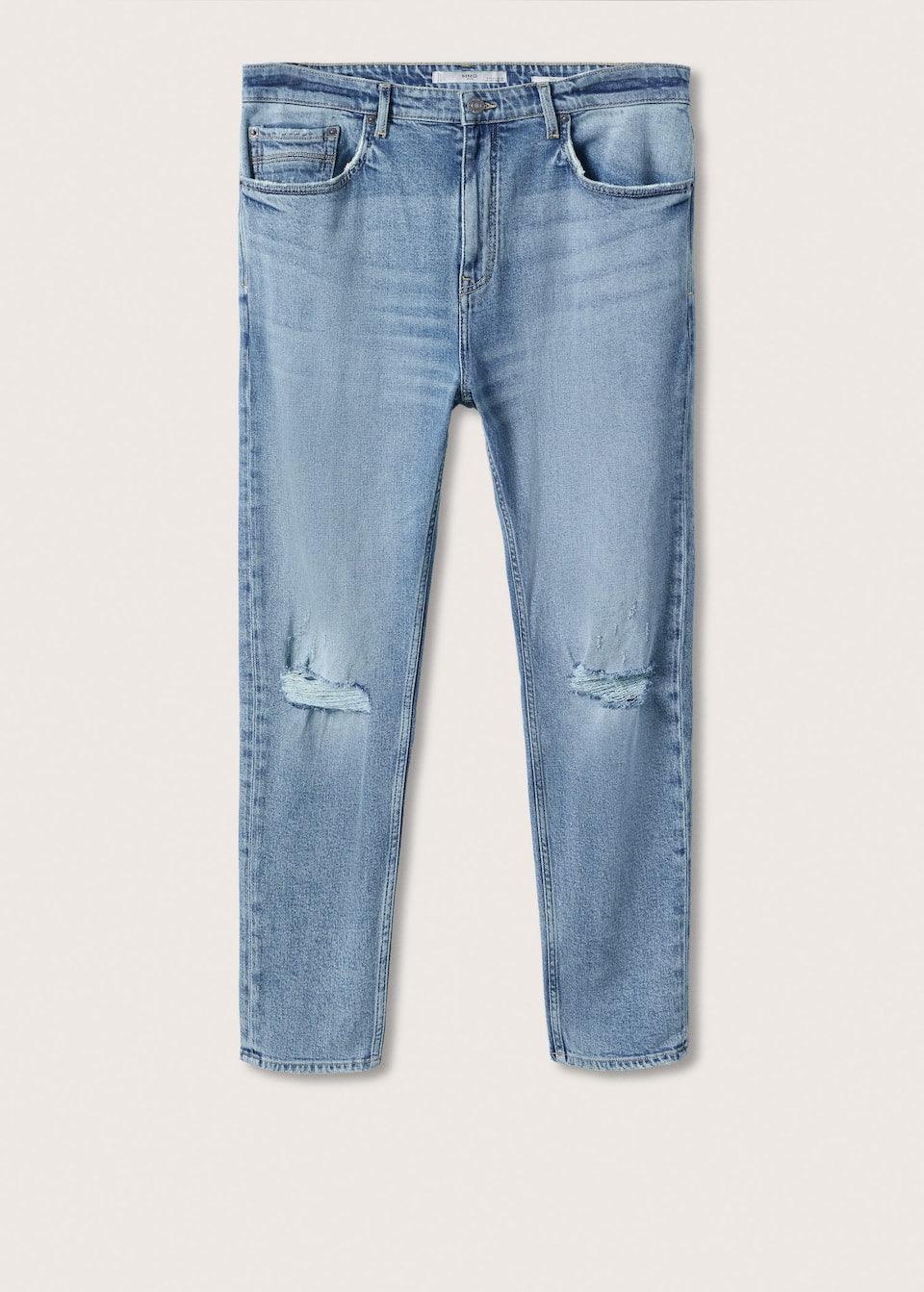 Ripped tapered - fit jeans - SMgarment's