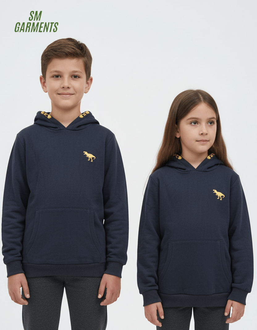 ROAD WEAR BASIC KIDS HOODIE WITH SIDE LOGO - Smgarment's