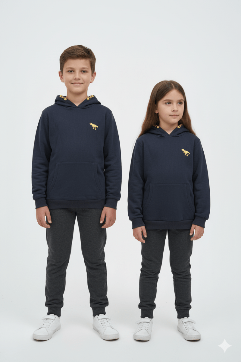 ROAD WEAR BASIC KIDS HOODIE WITH SIDE LOGO - Smgarment's