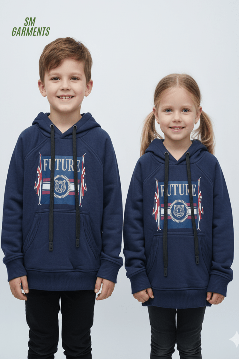 ROAD WEAR FUTURE PRINT KIDS HOODIE - Smgarment's