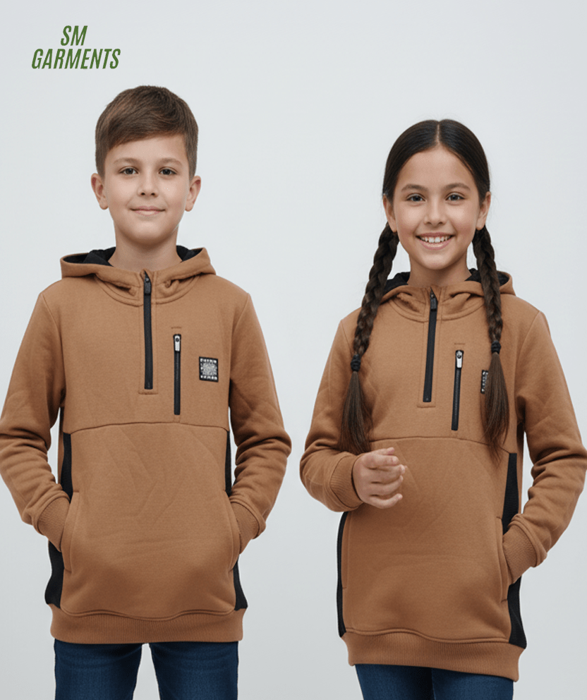 ROAD WEAR HALF ZIPER HOODIE - Smgarment's