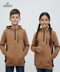 ROAD WEAR HALF ZIPER HOODIE - Smgarment's