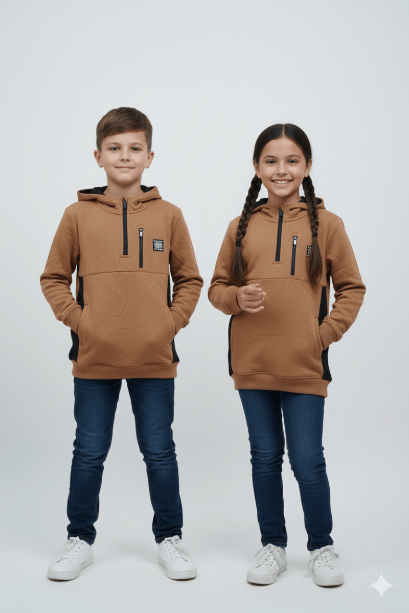 ROAD WEAR HALF ZIPER HOODIE - Smgarment's