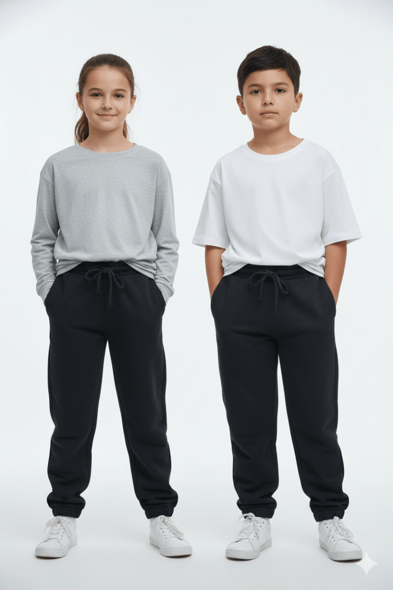 ROAD WEAR KIDS BASIC BLACK TROUSER - Smgarment's
