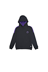 ROAD WEAR KIDS BLACK AND PURPLE PRINTED HOODIE - Smgarment's