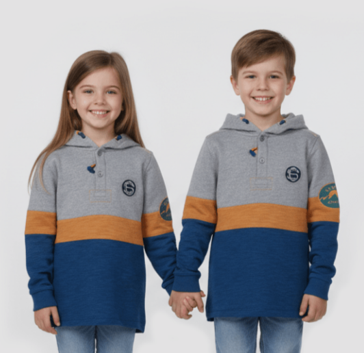 ROADWEAR KIDS COLOR PANEL HOODIE - Smgarment's