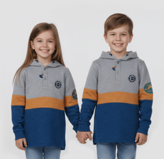 ROADWEAR KIDS COLOR PANEL HOODIE - Smgarment's