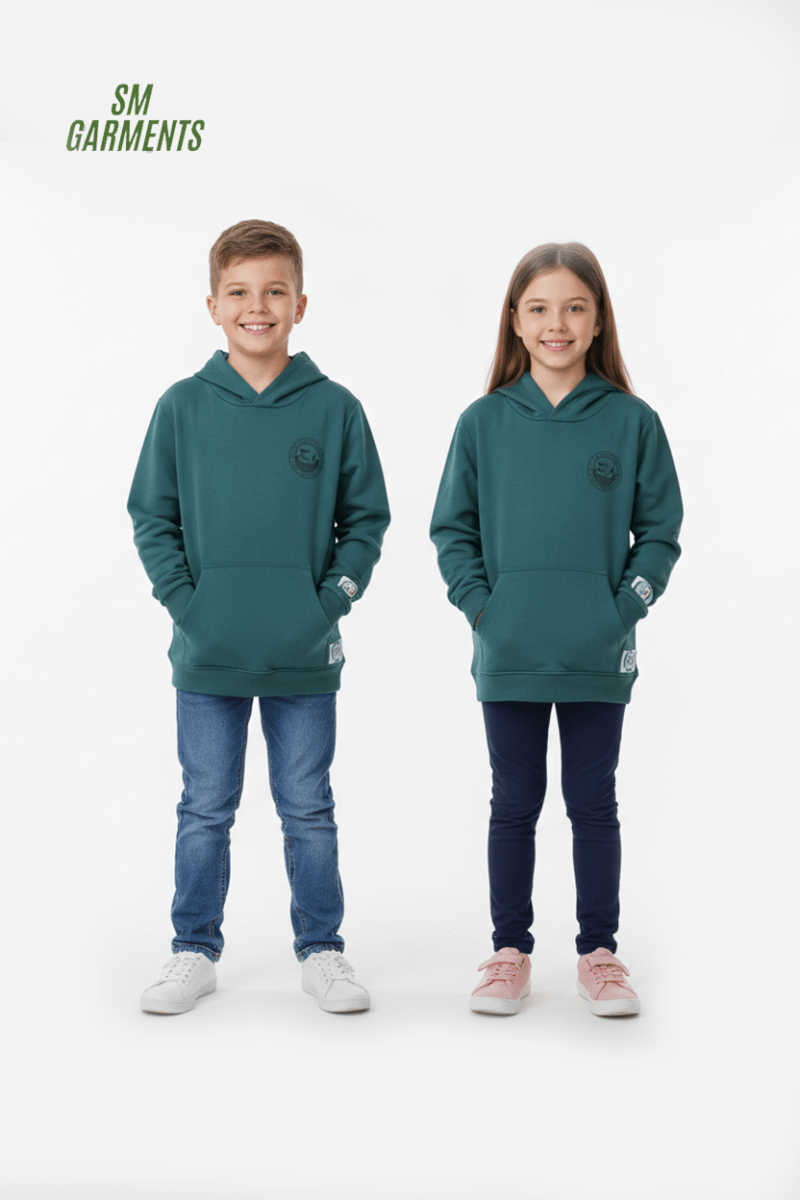 ROADWEAR Kids Green Classic Logo Hoodie - Smgarment's