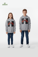 ROADWEAR Kids’ Grey "RUN" Graphic Hoodie - Smgarment's