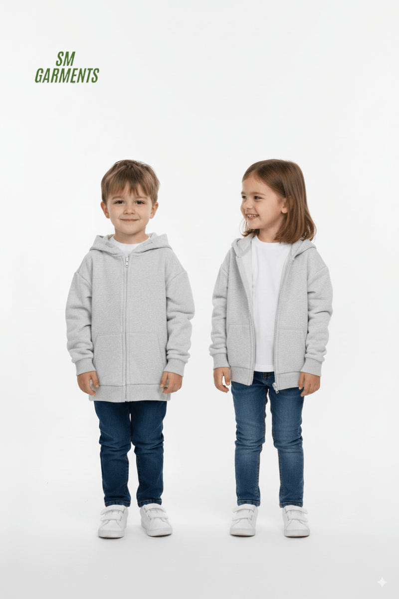 ROADWEAR Kids’ Grey Zip - Up Hoodie - Smgarment's