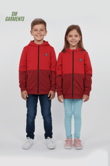 ROADWEAR Kids’ Red Two - Tone Zipper Hoodie - Smgarment's