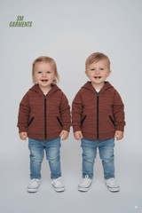 ROADWEAR Toddler Brown Knit Zip - Up Hoodie - Smgarment's