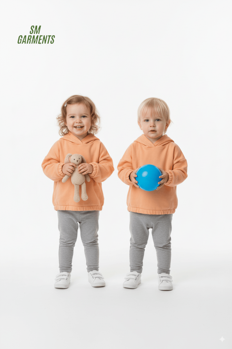 ROADWEAR Toddler Peach Hoodie – Soft & Cozy Pullover - Smgarment's