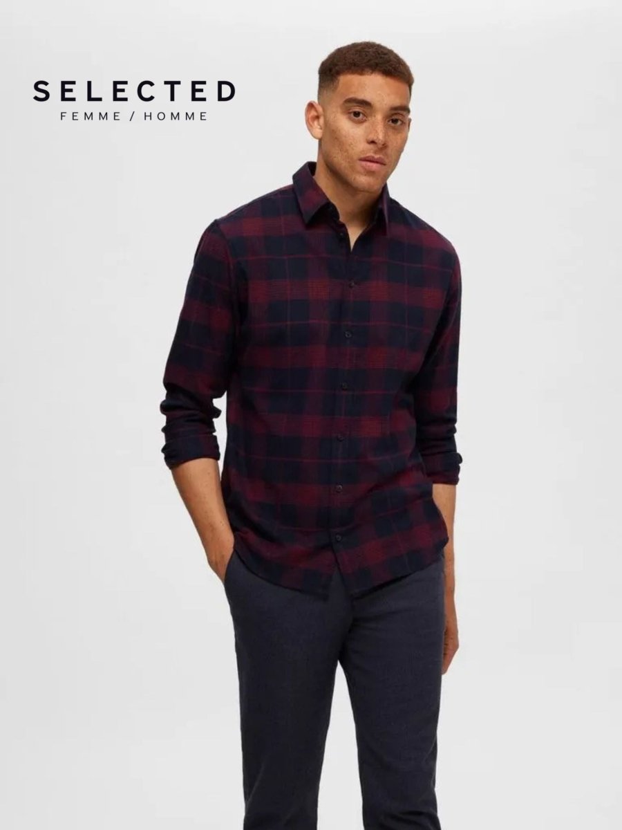 SELECTED HOMME FLANELL SKJORTA SHIRT - Smgarment's