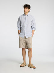 SELECTED HOMME LINEN SLIM CINTREE SHIRT - Smgarment's