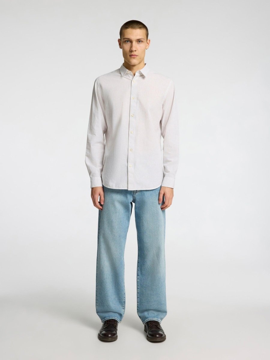 SELECTED HOMME LINEN SLIM CINTREE SHIRT - Smgarment's