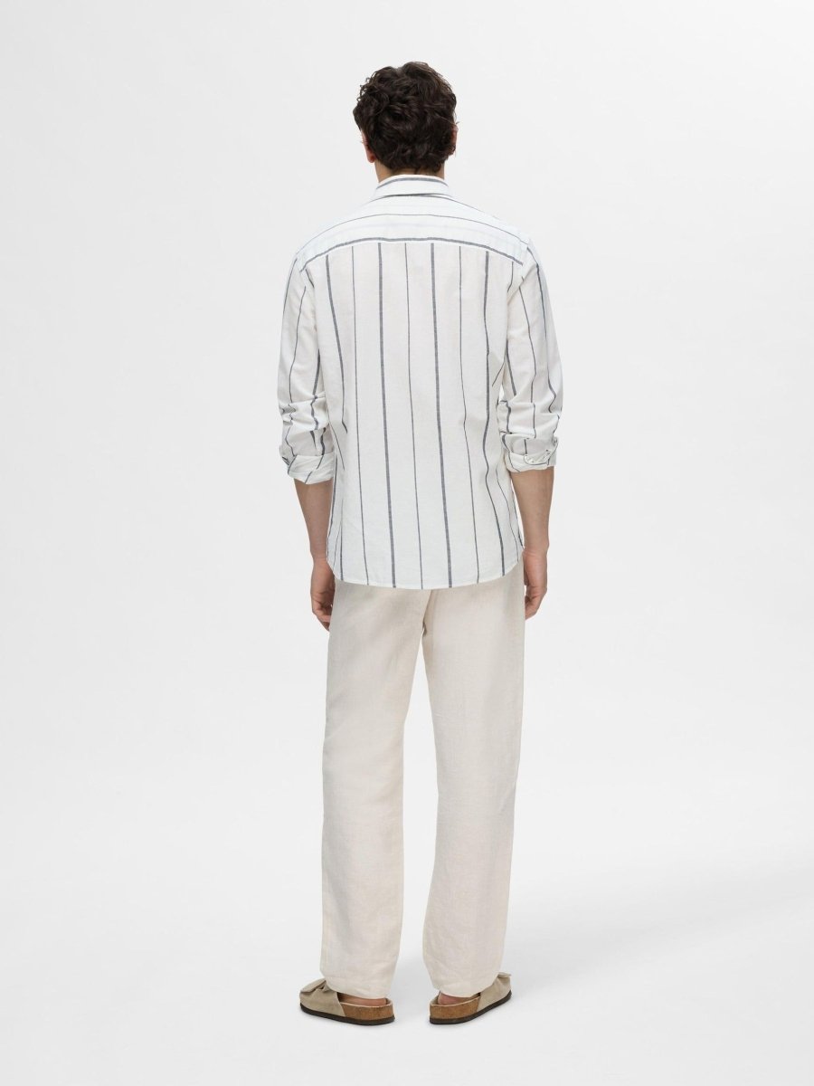 SELECTED HOMME LINEN SLIM CINTREE SHIRT - Smgarment's