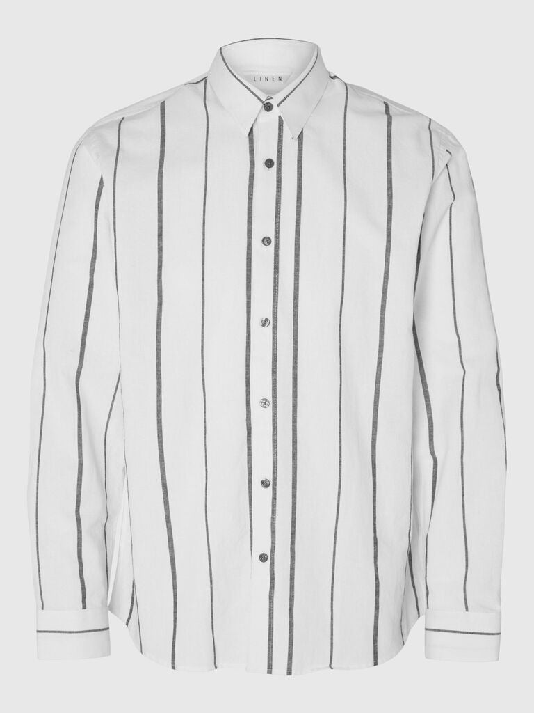 SELECTED HOMME LINEN SLIM CINTREE SHIRT - Smgarment's